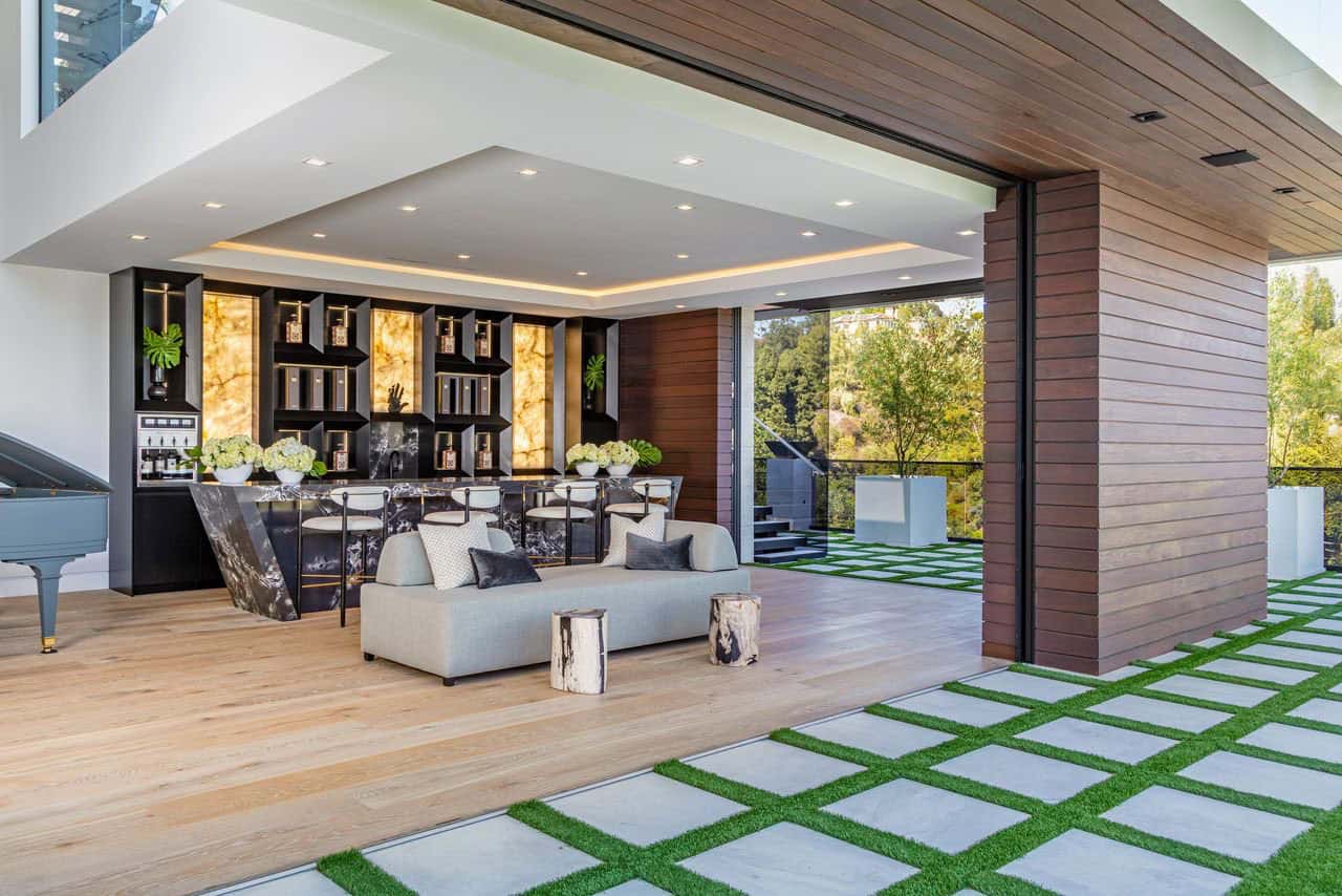 modern home bar