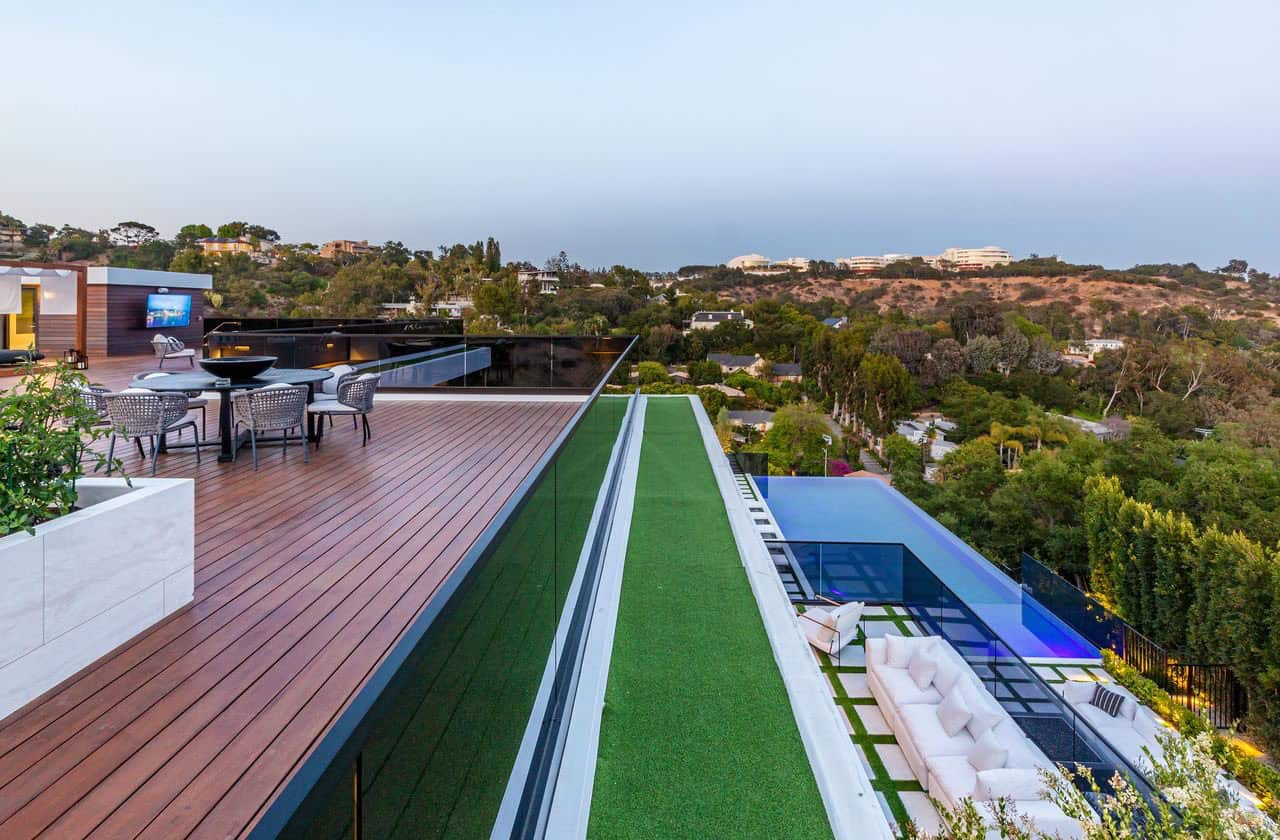 modern rooftop deck