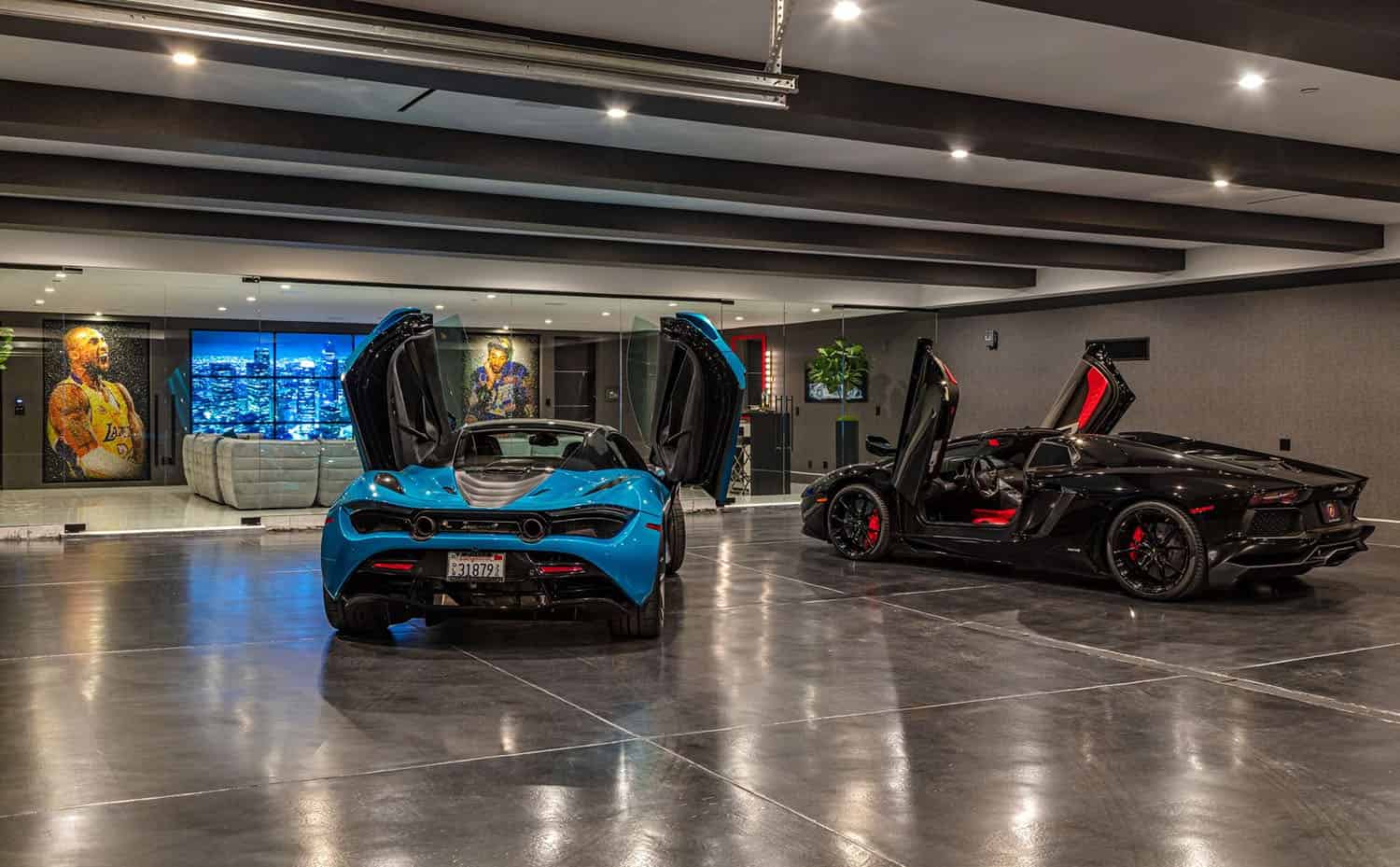 modern indoor garage