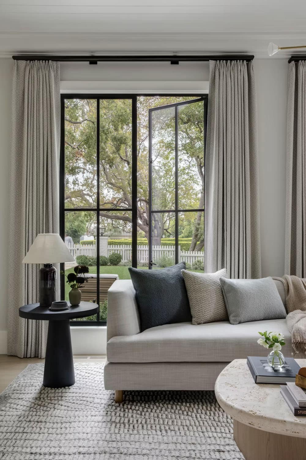transitional style living room