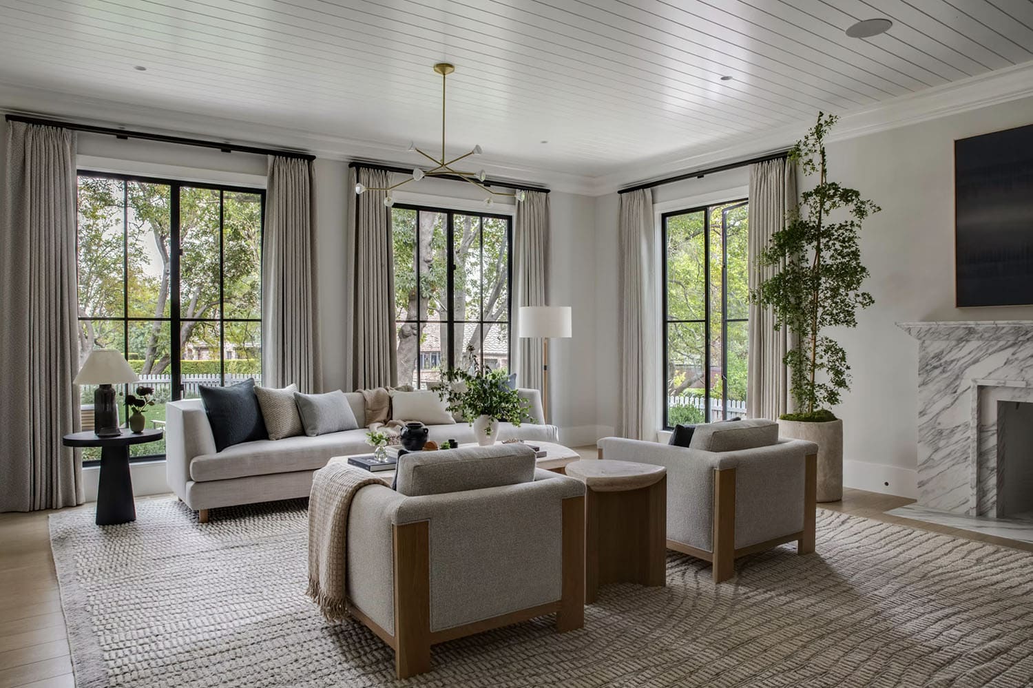 transitional style living room