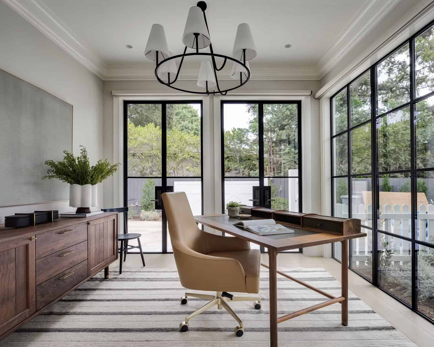 transitional style home office