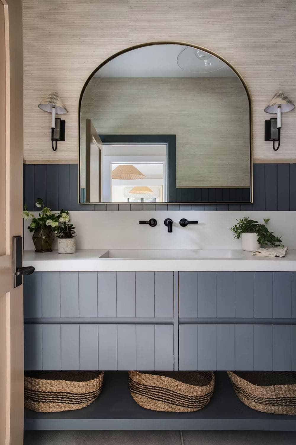 transitional style bathroom vanity