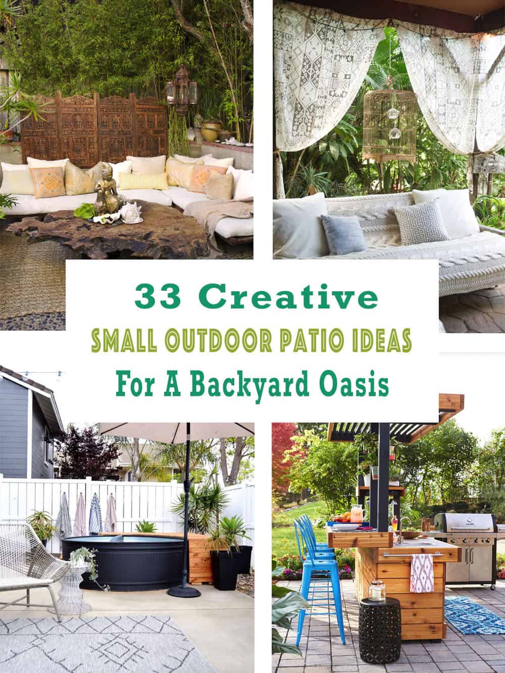 small backyard patio ideas outdoor oasis