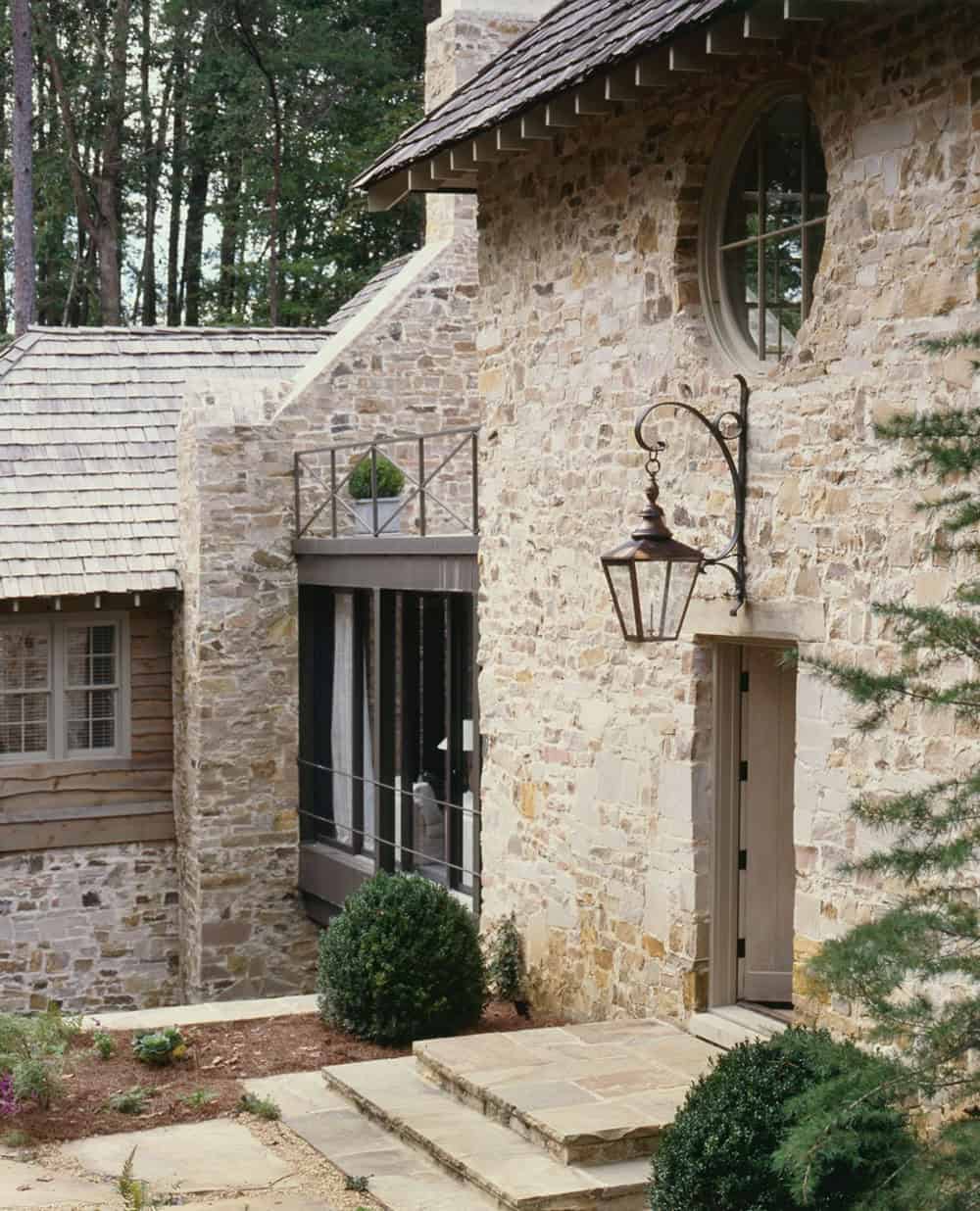 stone lake house exterior