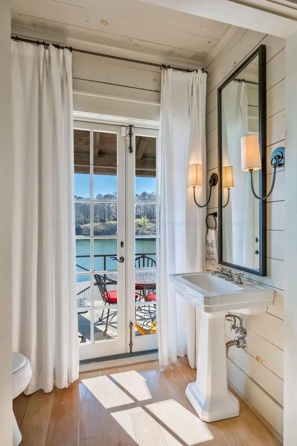 contemporary powder room