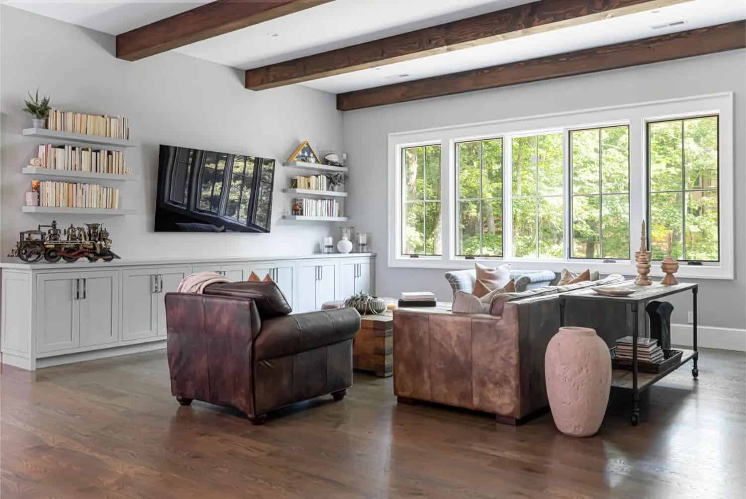 transitional style living room