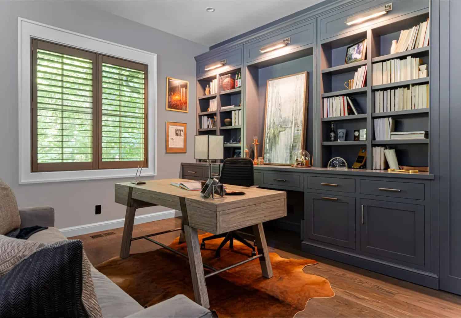 transitional style home office