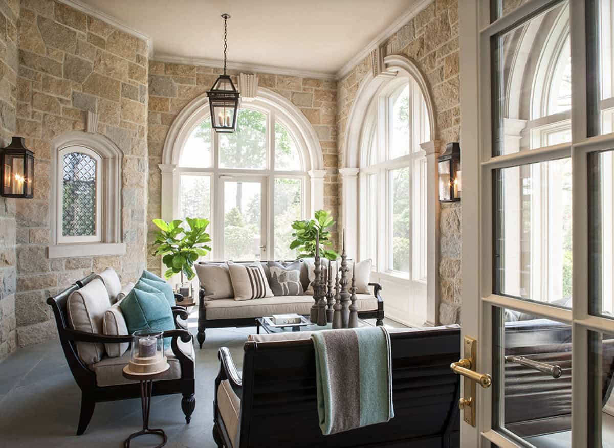 traditonal style sunroom