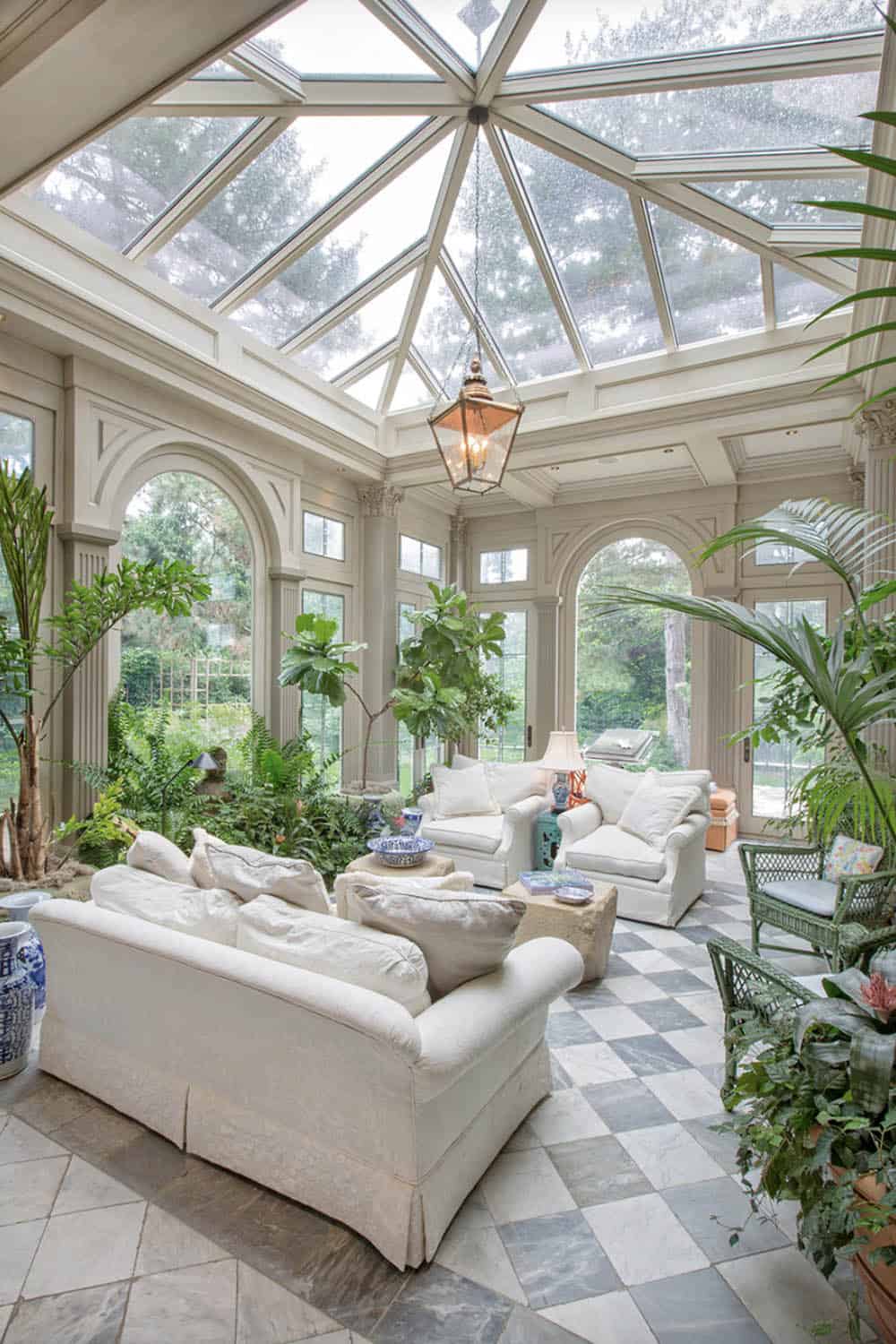 traditional style sunroom