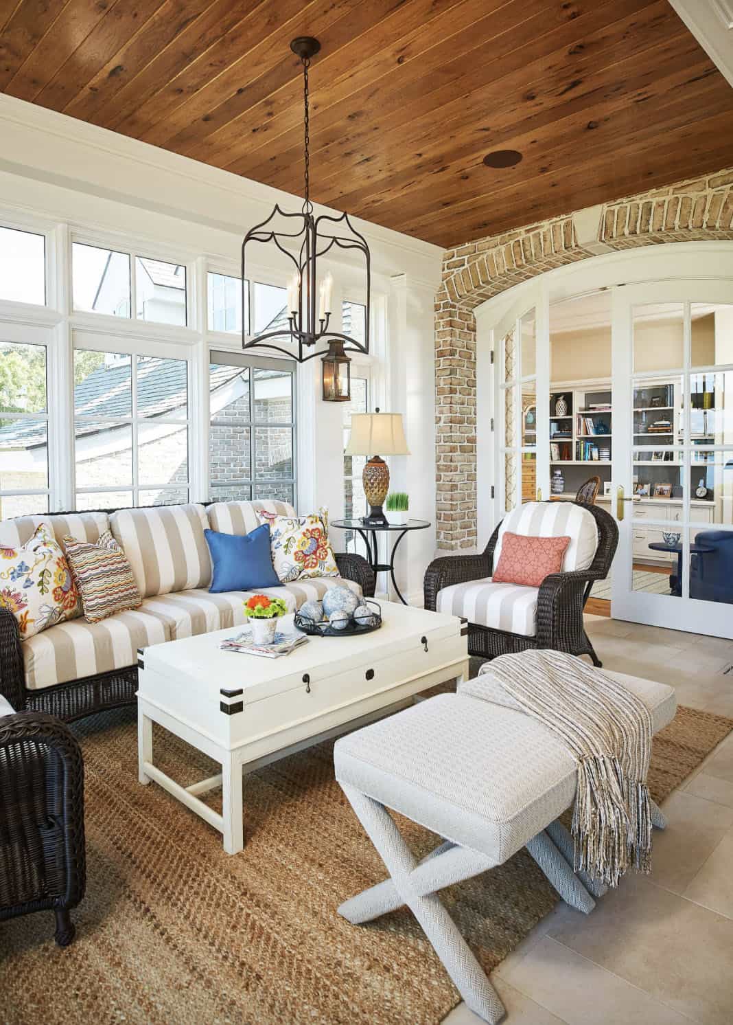 traditional style sunroom