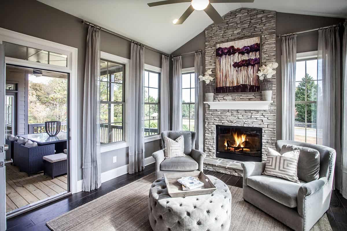 transitional sunroom