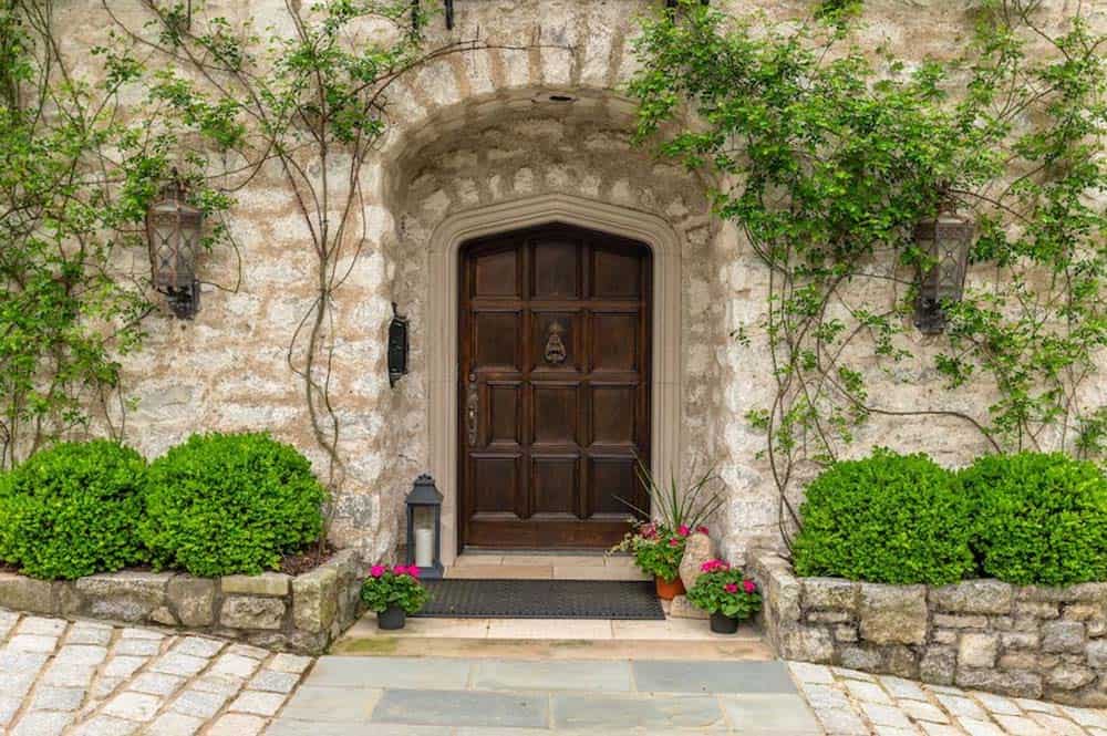 stone house exterior entry