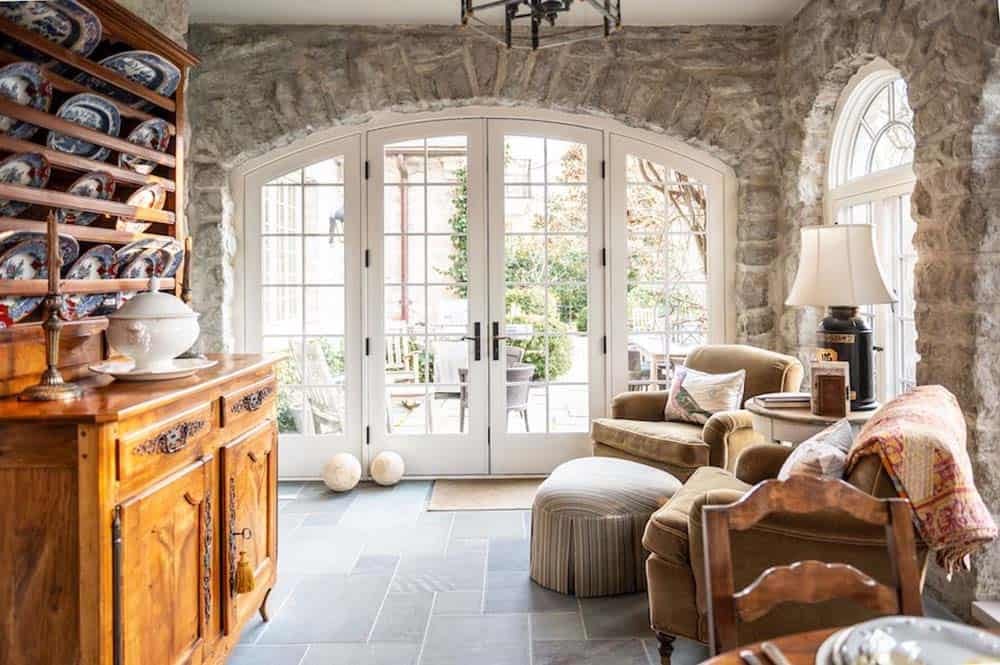 traditional style sunroom