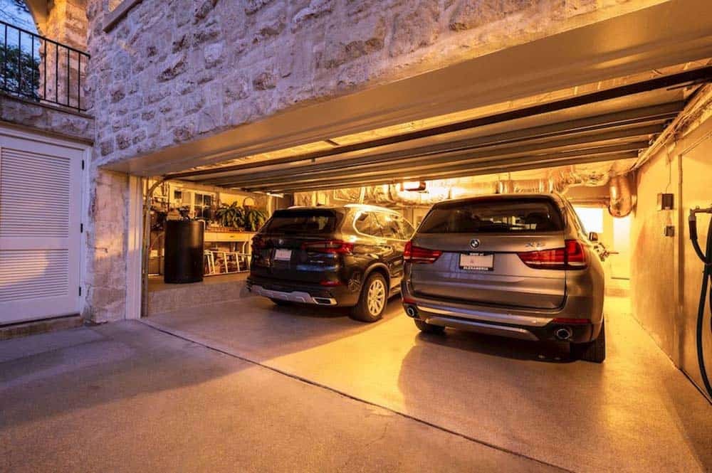 stone house garage