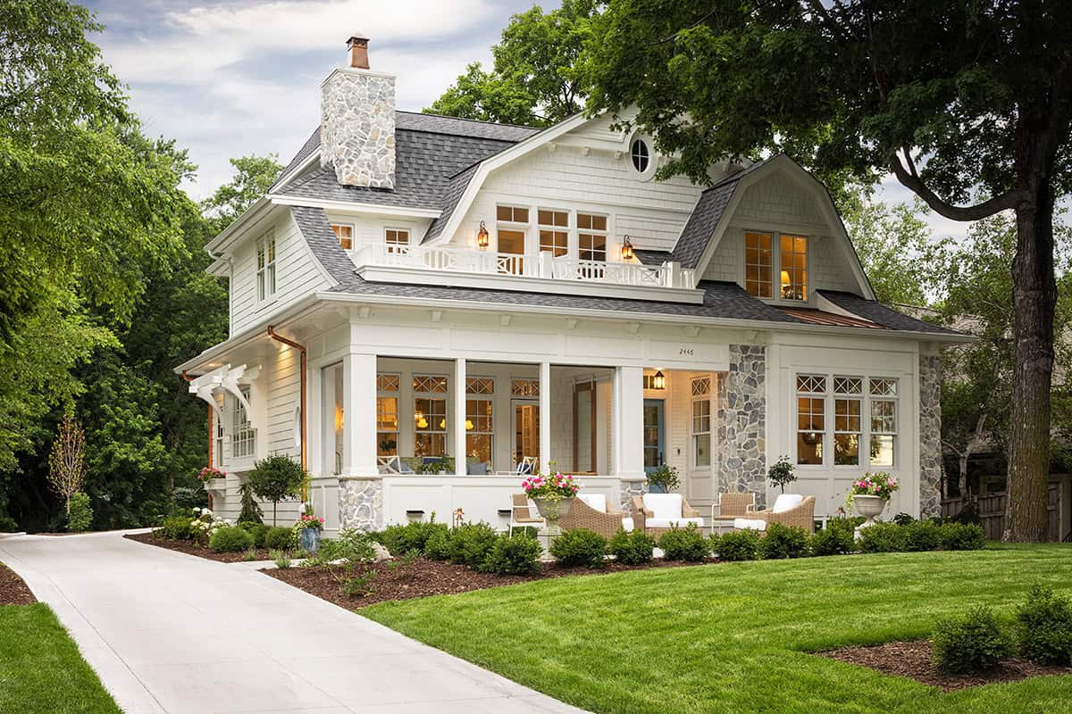 coastal cottage-style home exterior