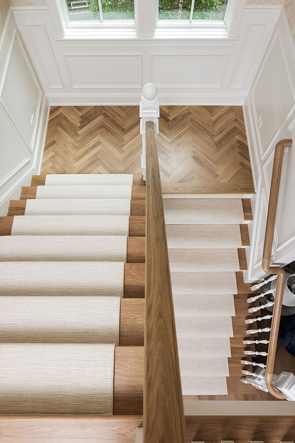 coastal cottage-style staircase