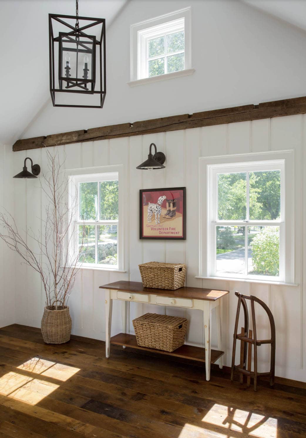 farmhouse style hallway