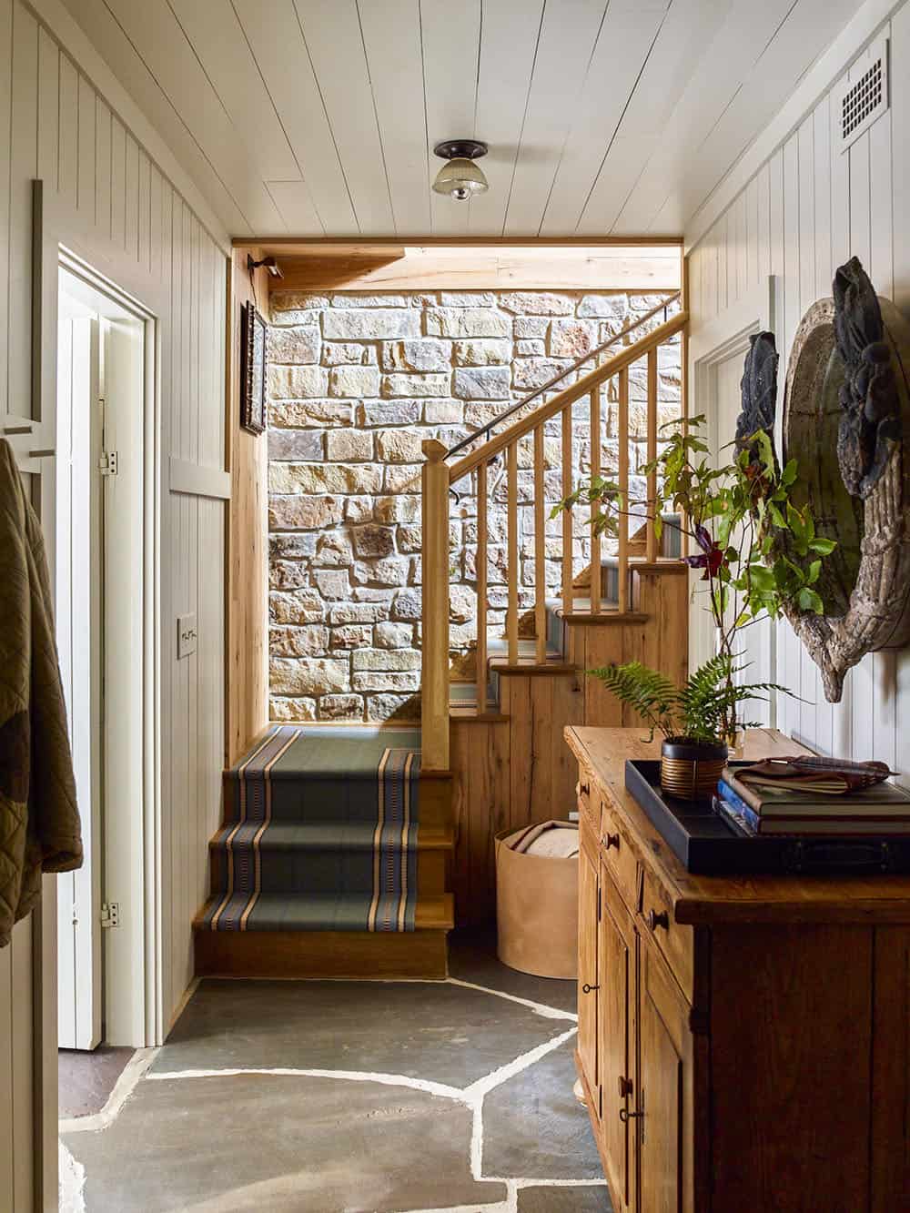rustic staircase