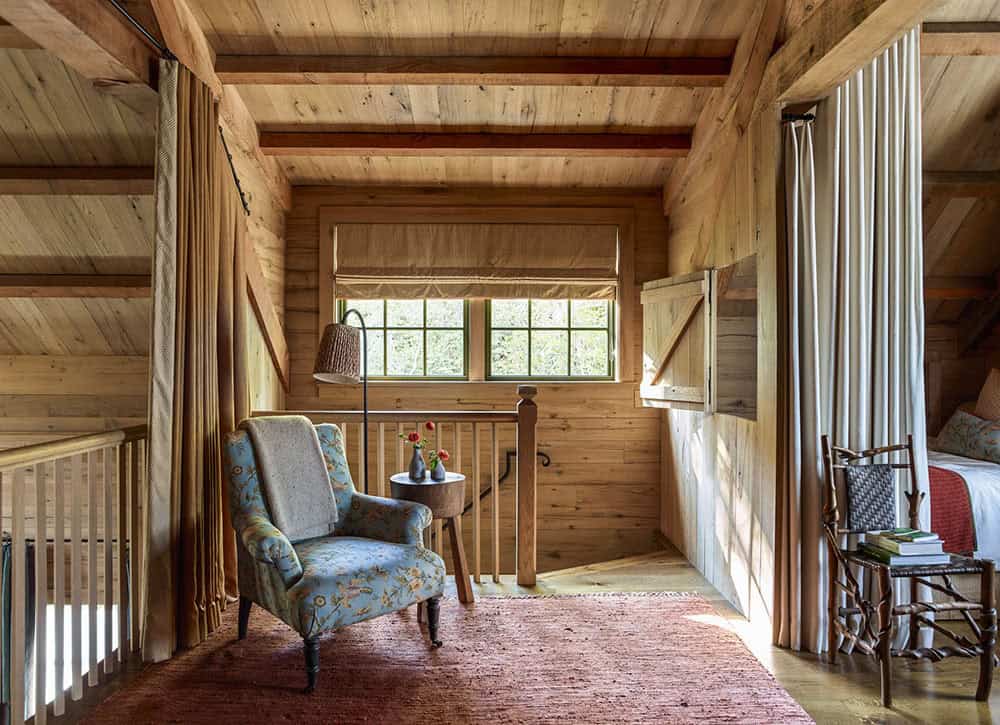 rustic upstairs hallway