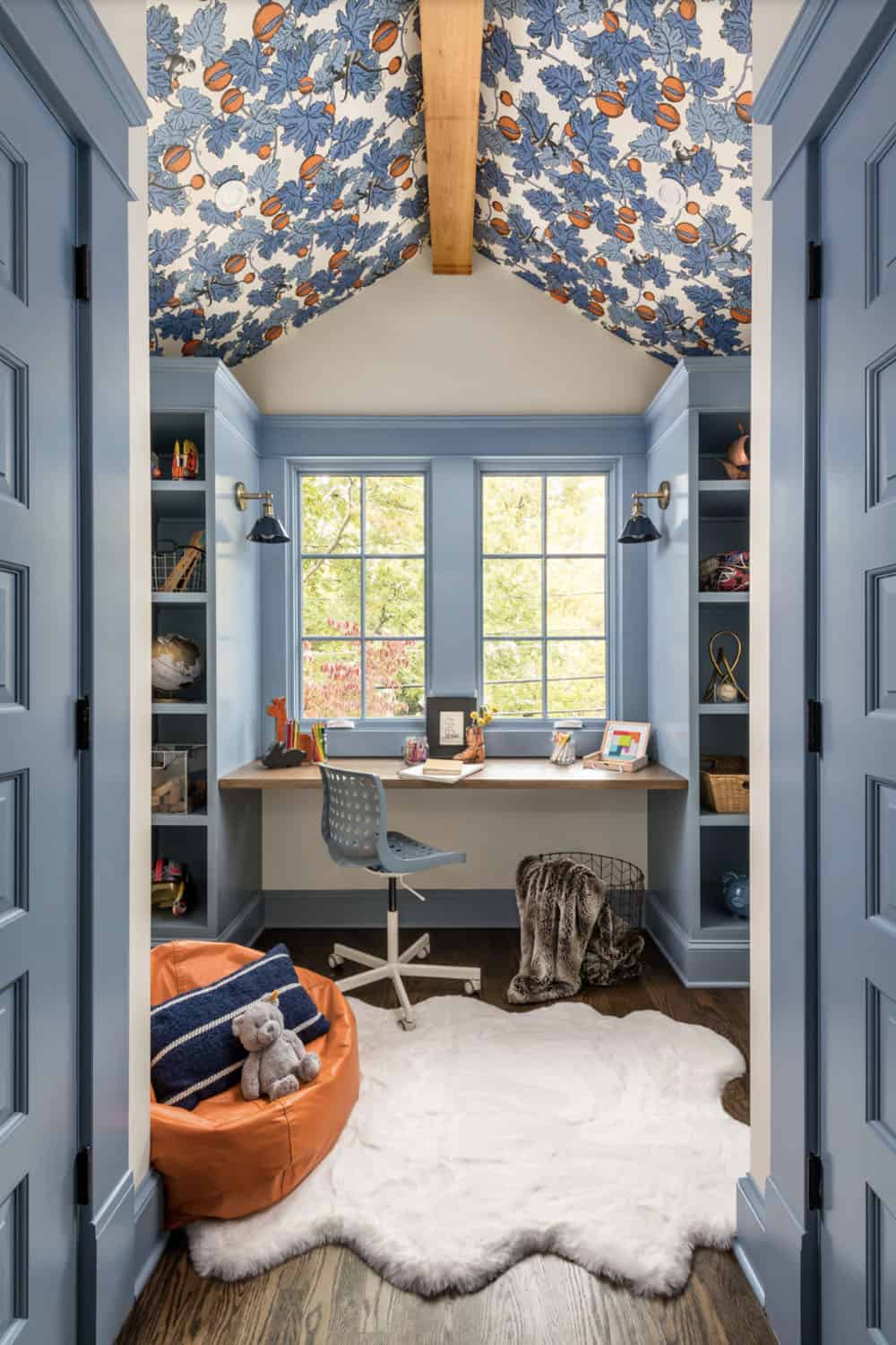 transitional style kids playroom