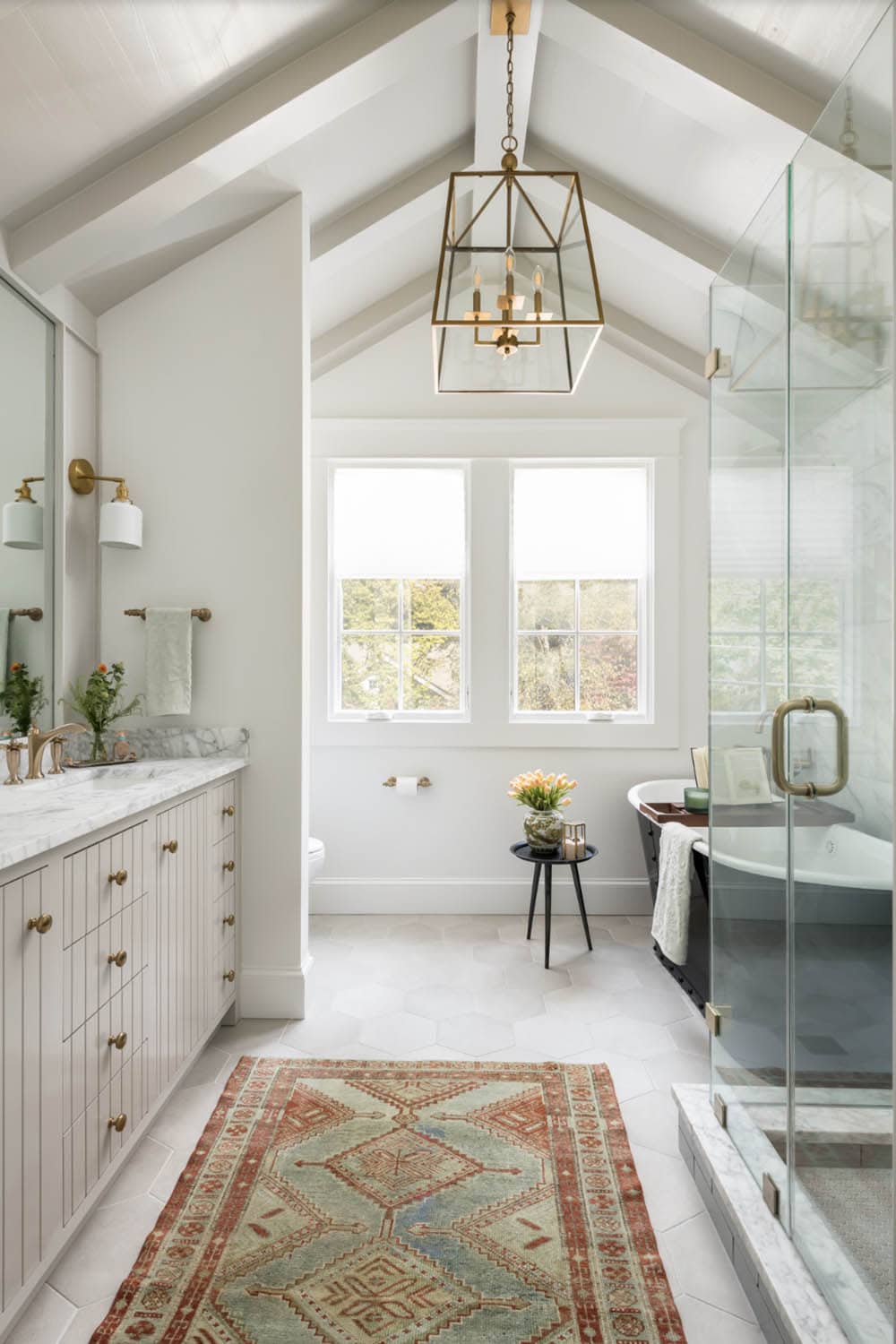 transitional style bathroom