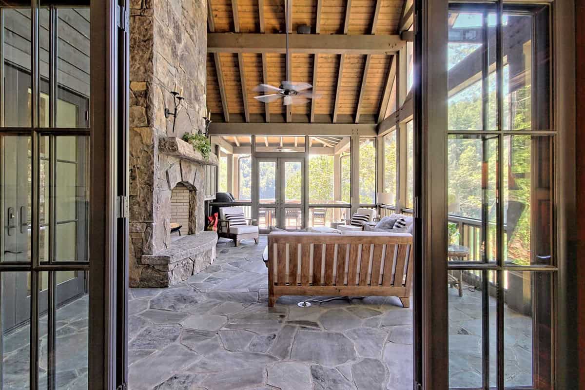 farmhouse style screened porch