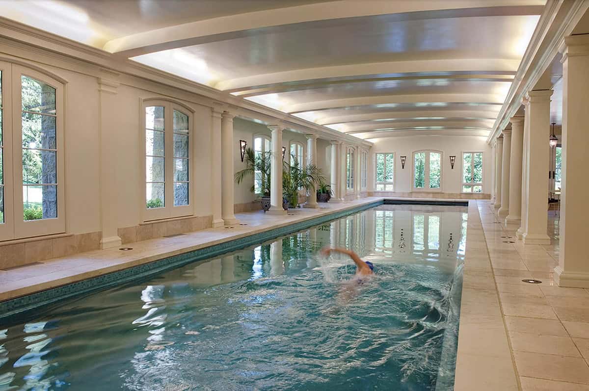 modern indoor swimming pool