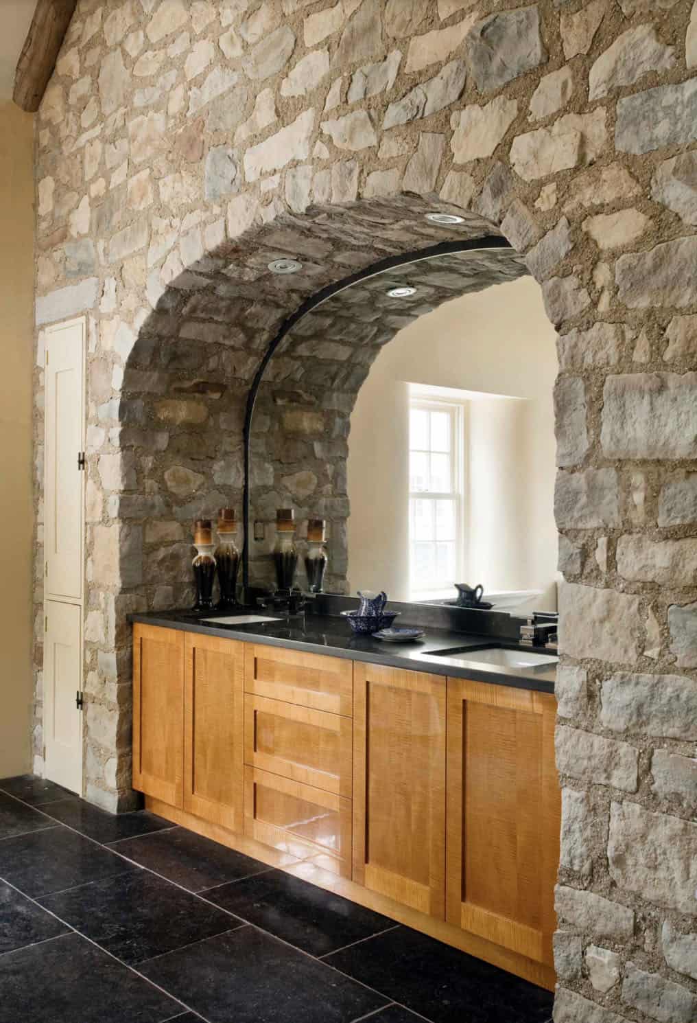 rustic bathroom