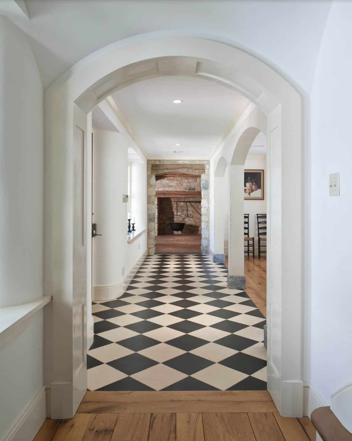 farmhouse style hallway