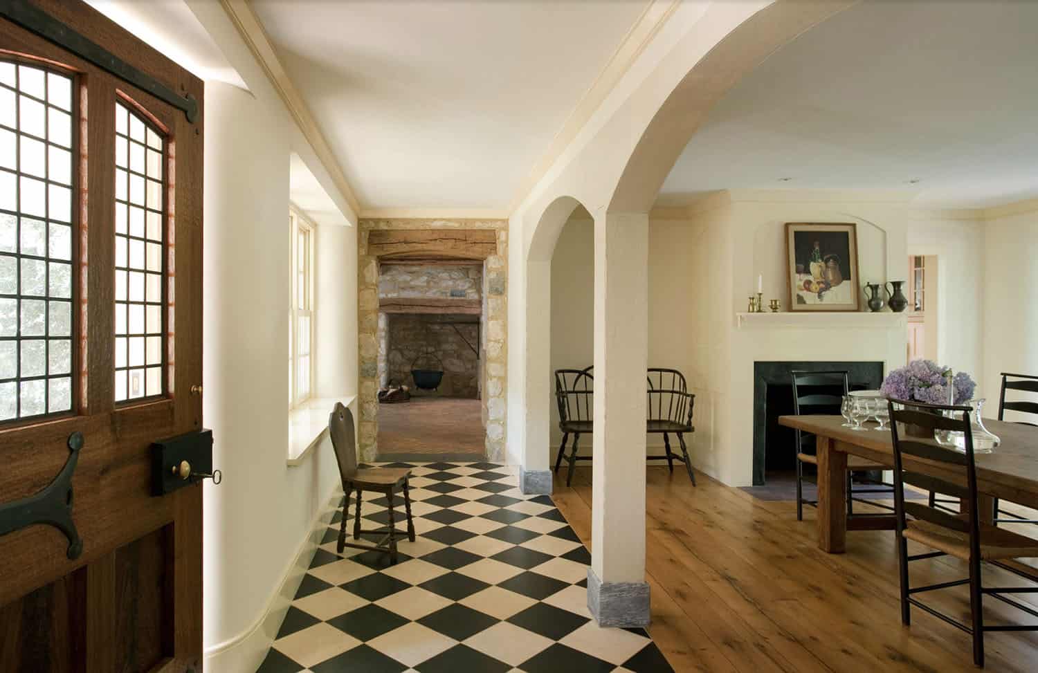 farmhouse style hallway