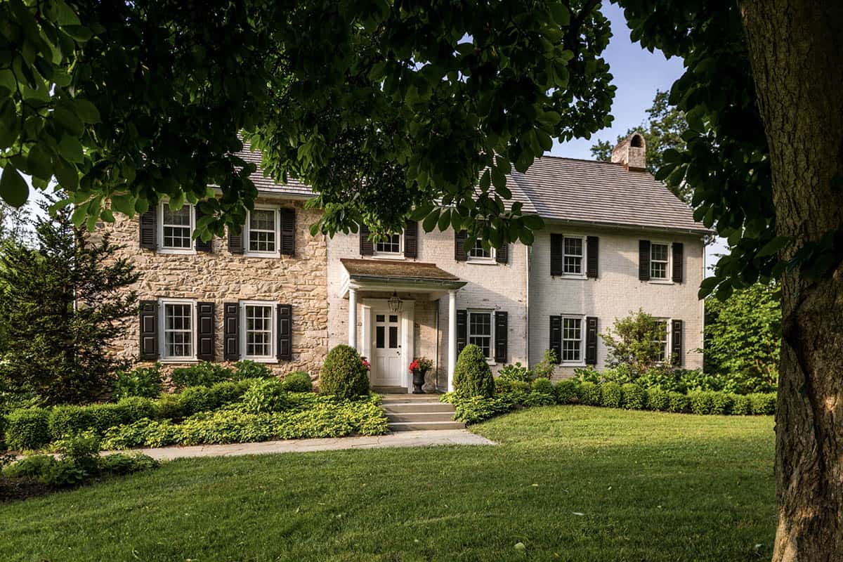 historic farmhouse home exterior