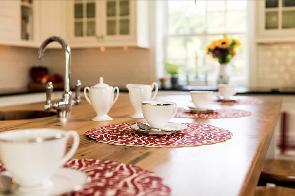farmhouse style kitchen island detail
