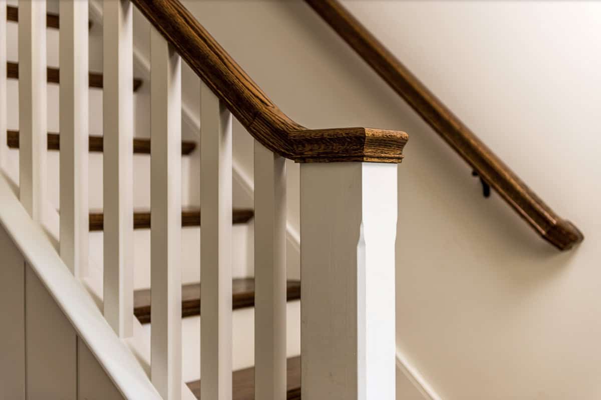 farmhouse style staircase detail