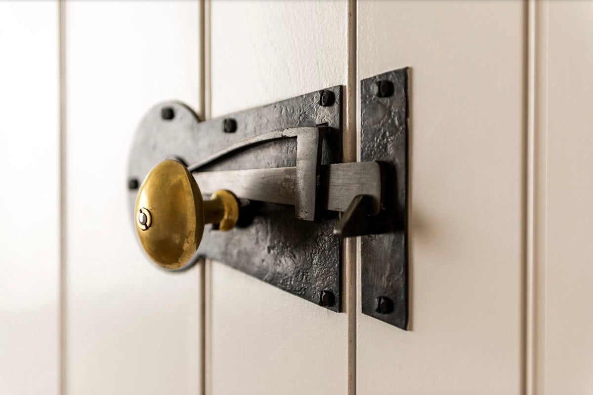 farmhouse style door hardware detail