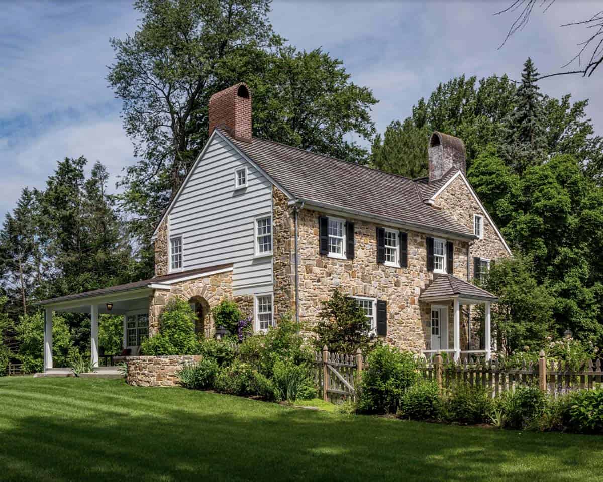 historic farmhouse home exterior