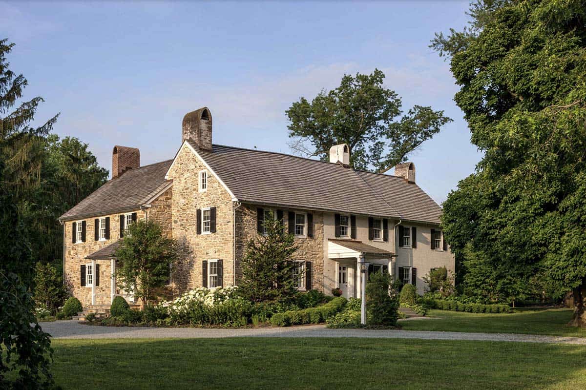 historic farmhouse home exterior
