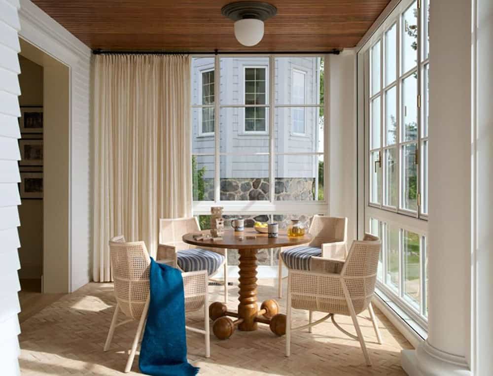 contemporary enclosed porch