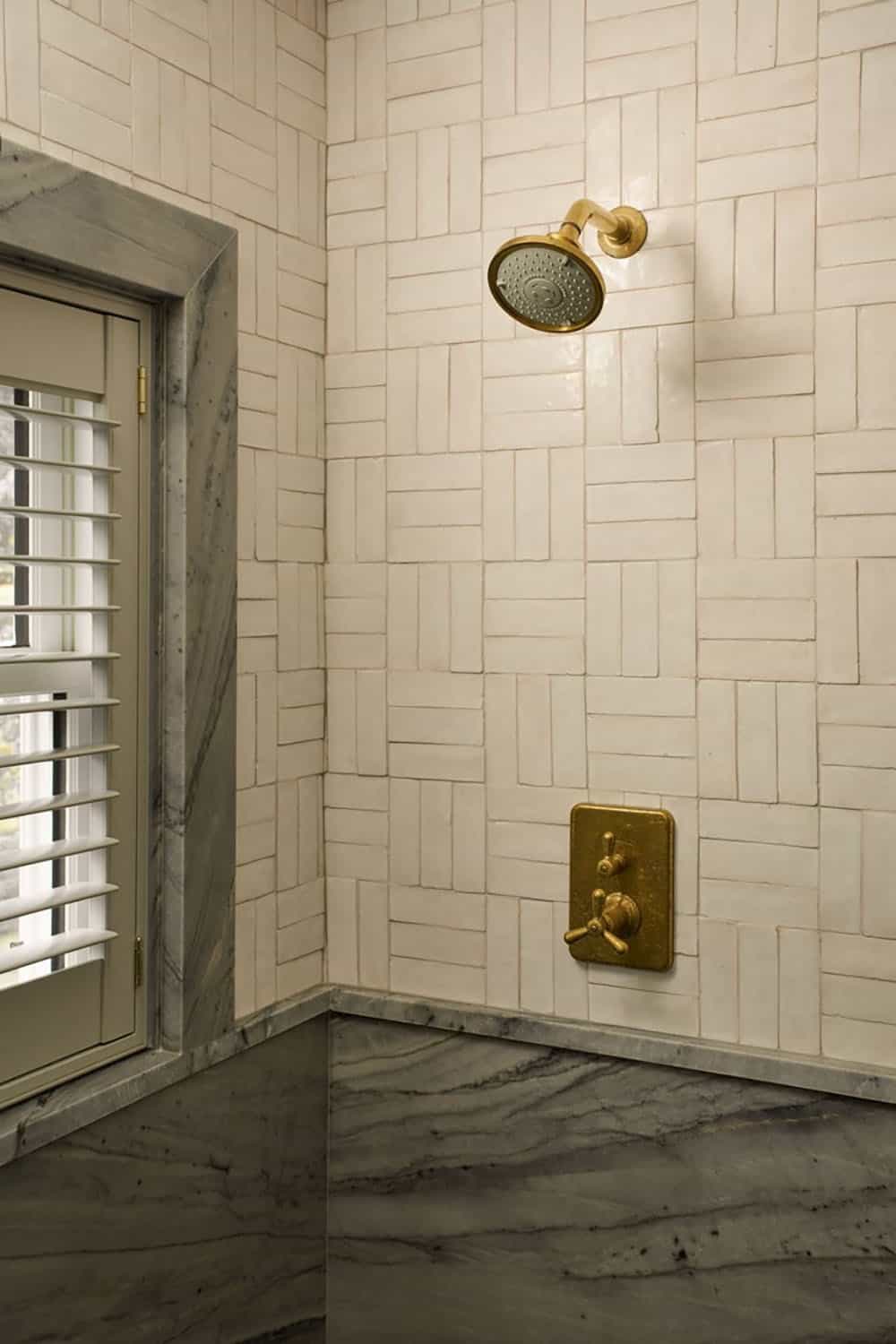 contemporary bathroom shower