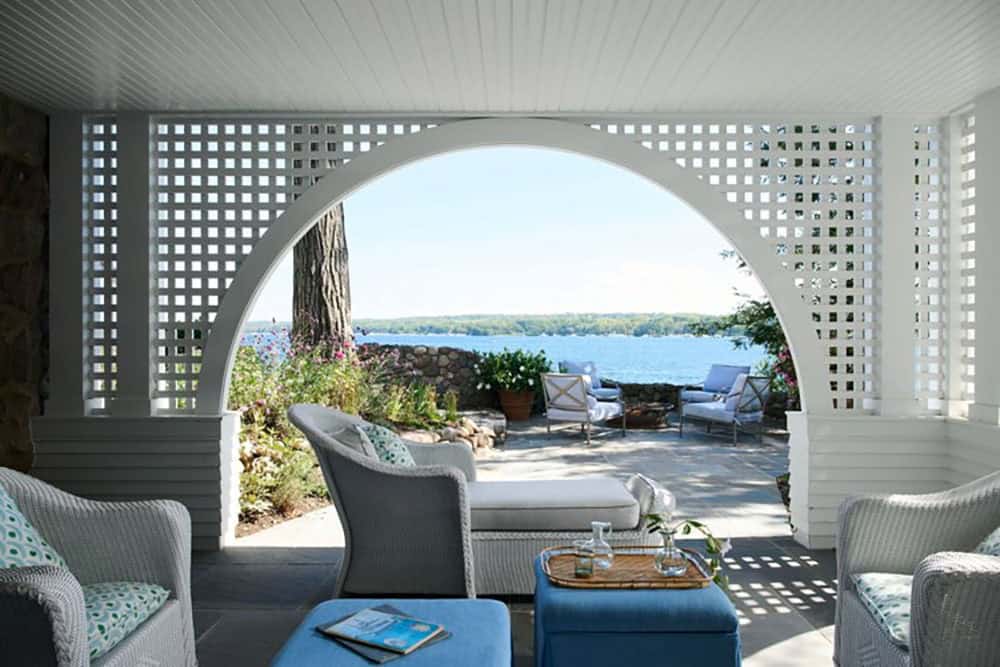 contemporary covered patio
