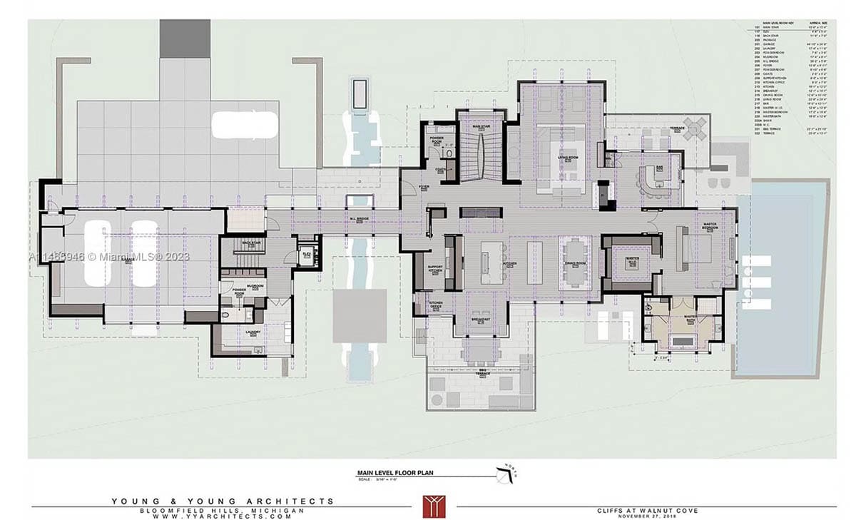modern mountain home floor plan