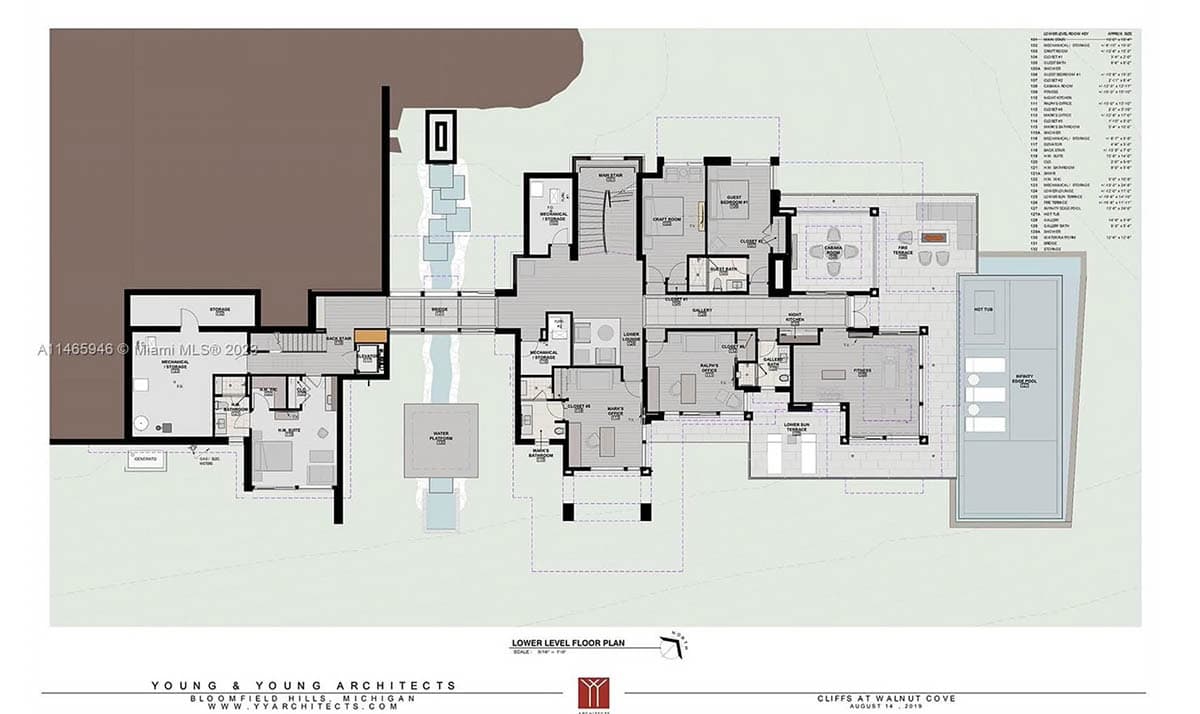 modern mountain home floor plan