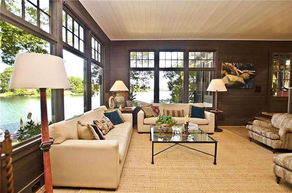 transitional style living room