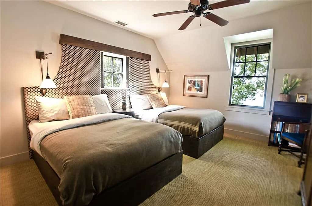 transitional style guest bedroom