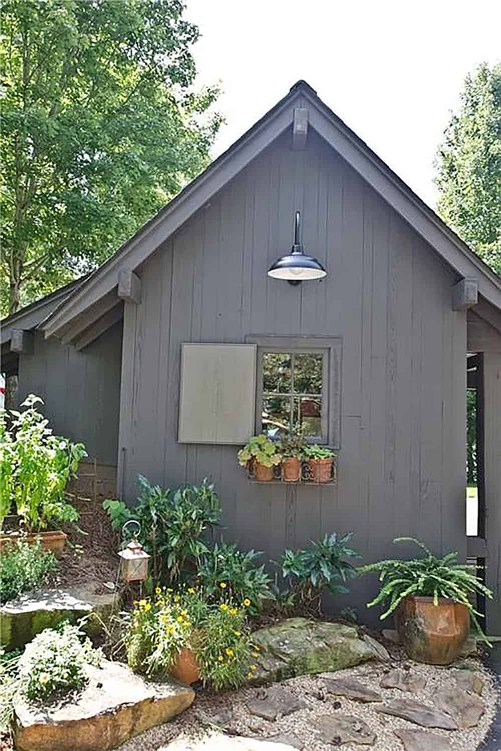 rustic lake house exterior