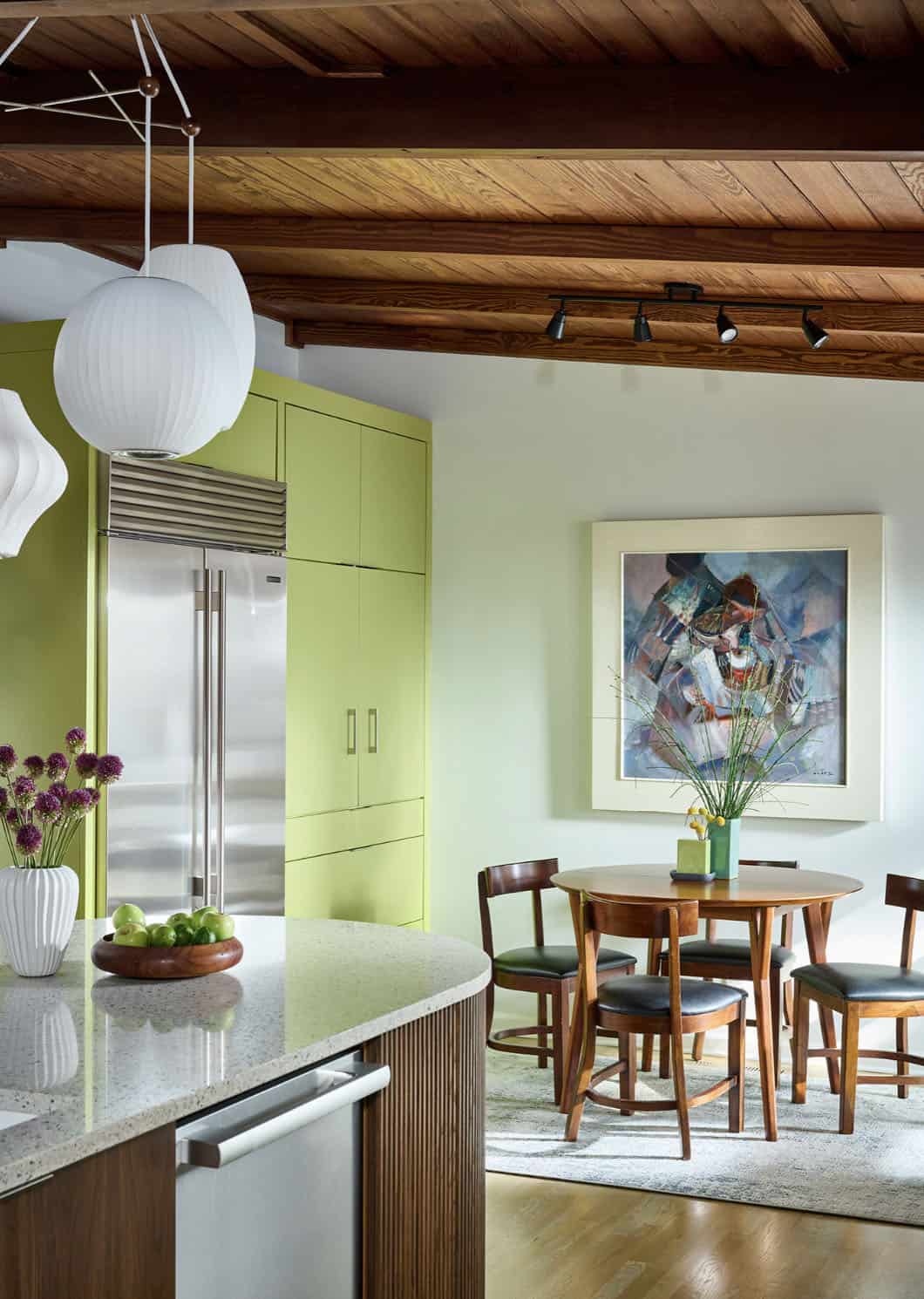 Midcentury Kitchen and dining room