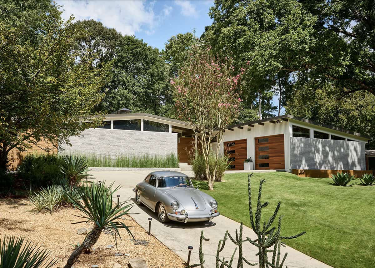 Midcentury home exterior