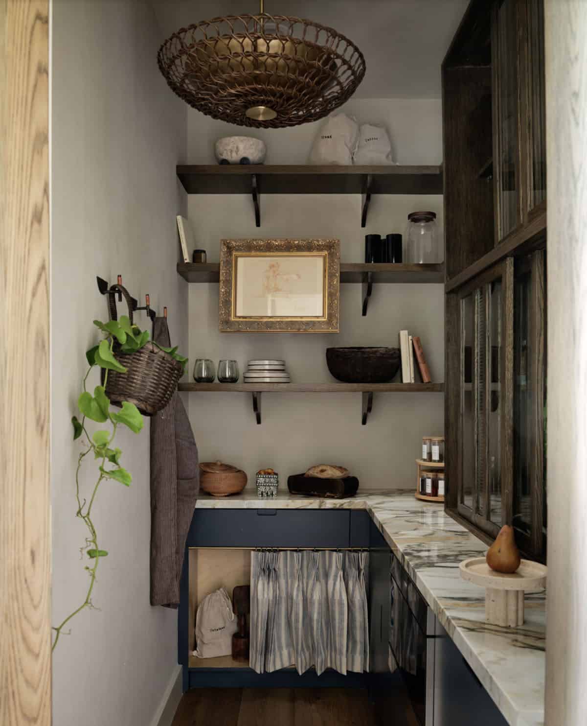 Transitional Kitchen pantry