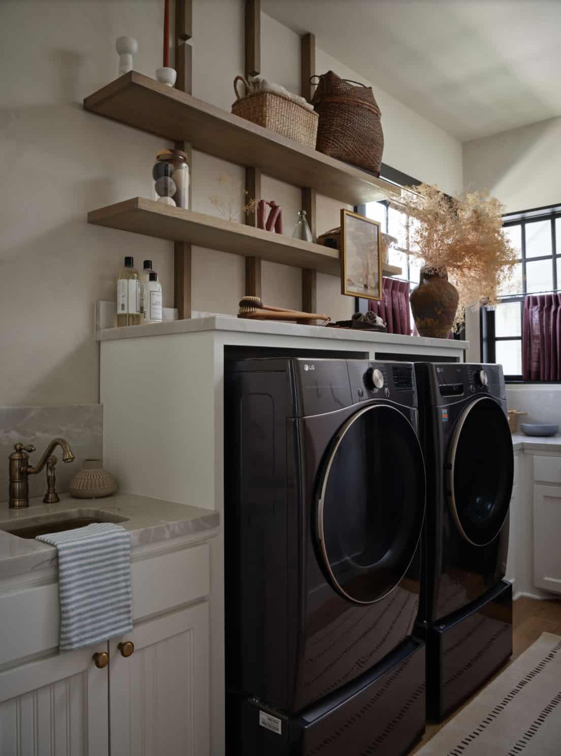 Transitional Laundry Room
