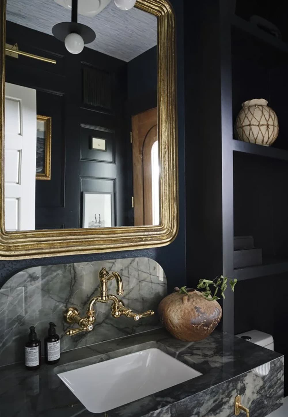 Transitional Powder Room